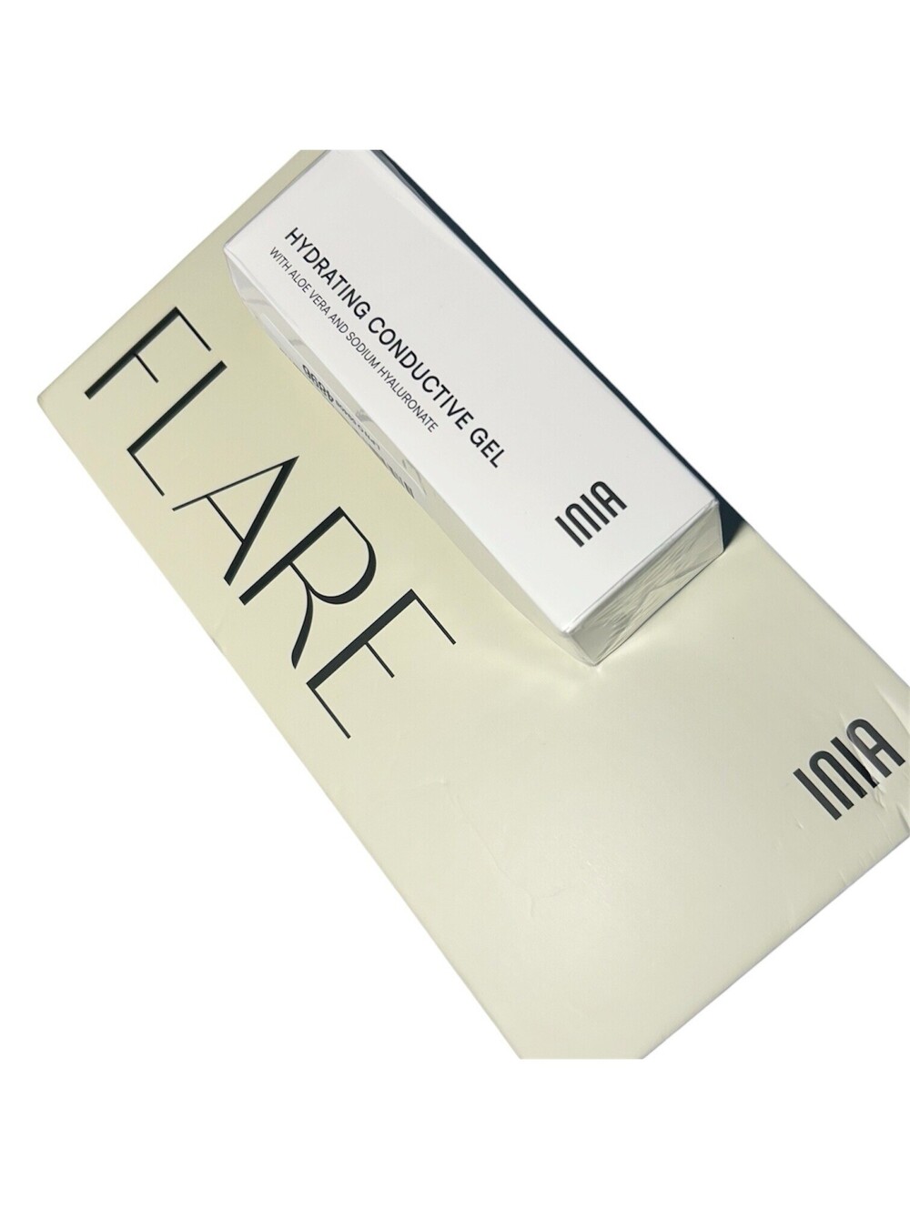 INIA Flare 3-in-1 Microcurrent Facial Device & Gel - New / Open Box